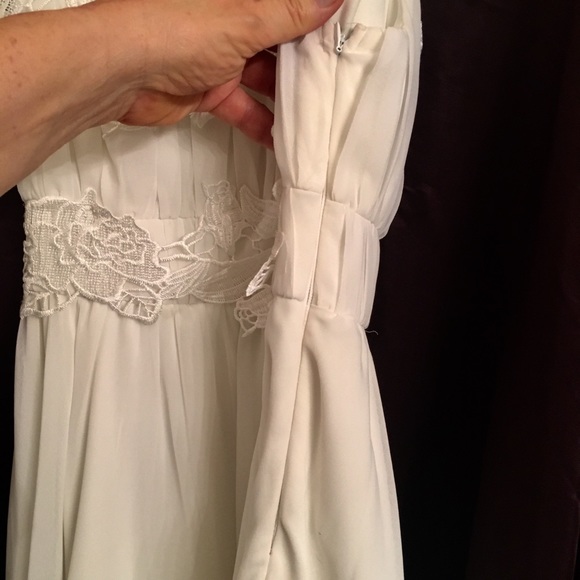 Dress White Lace Formal Prom gorgeous - Picture 7 of 8